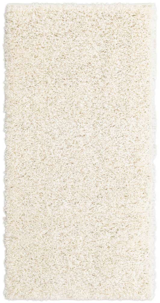 2' x 4' Solid Shag Runner Rug