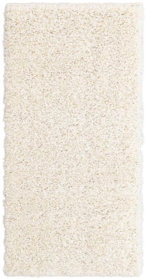 Detail image of 2' x 4' Solid Shag Runner Rug