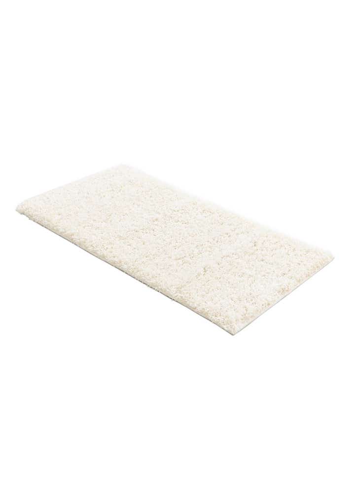 2' x 4' Solid Shag Runner Rug