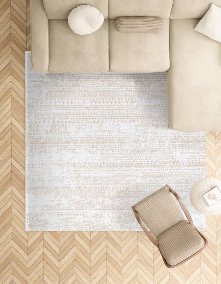 Detail image of 3' 3 x 3' 3 Hermitage Square Rug