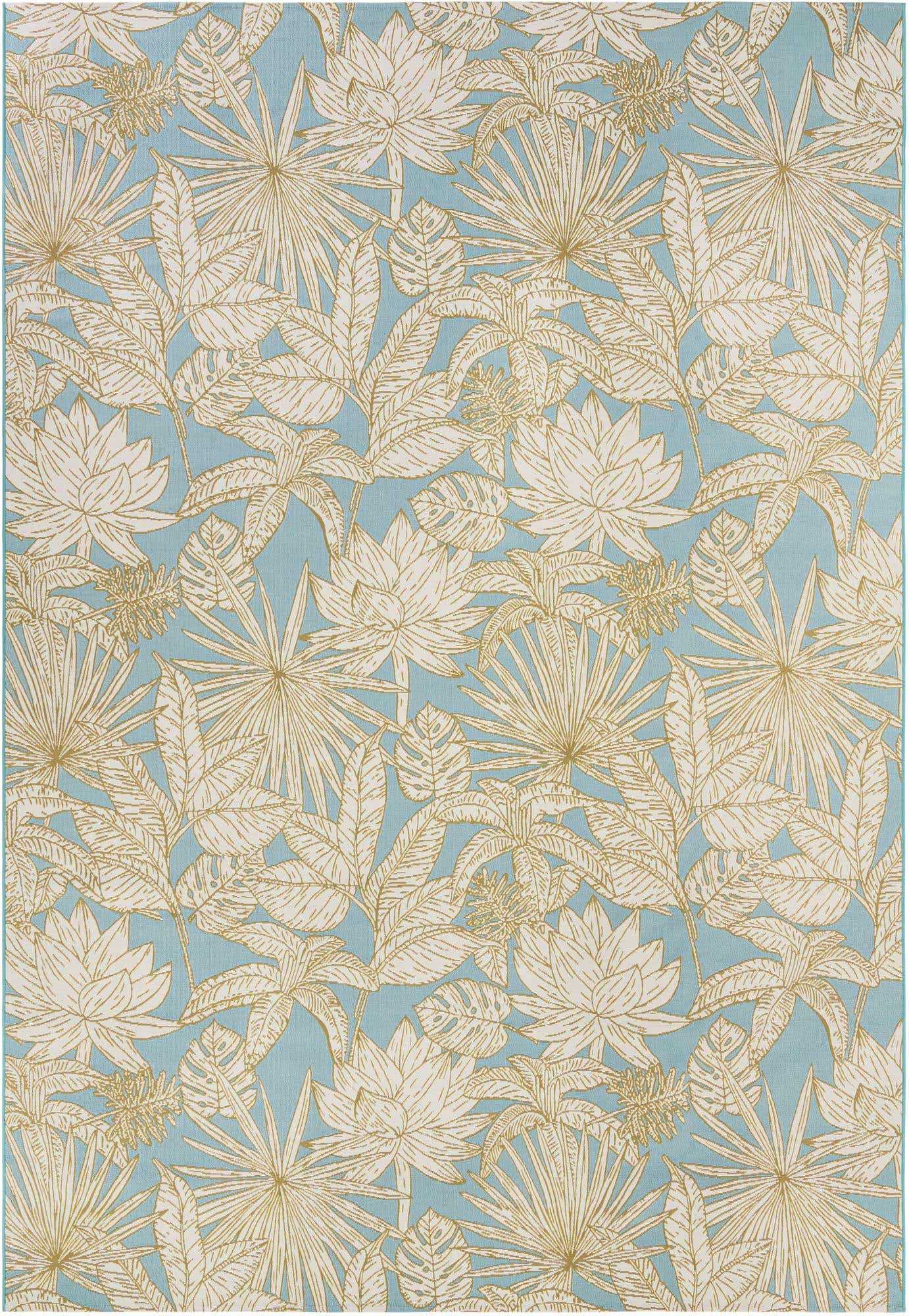 10' x 14' 2 Easy-Clean Botanical Indoor / Outdoor Rug