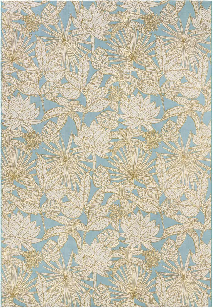 10' x 14' 2 Easy-Clean Botanical Indoor / Outdoor Rug