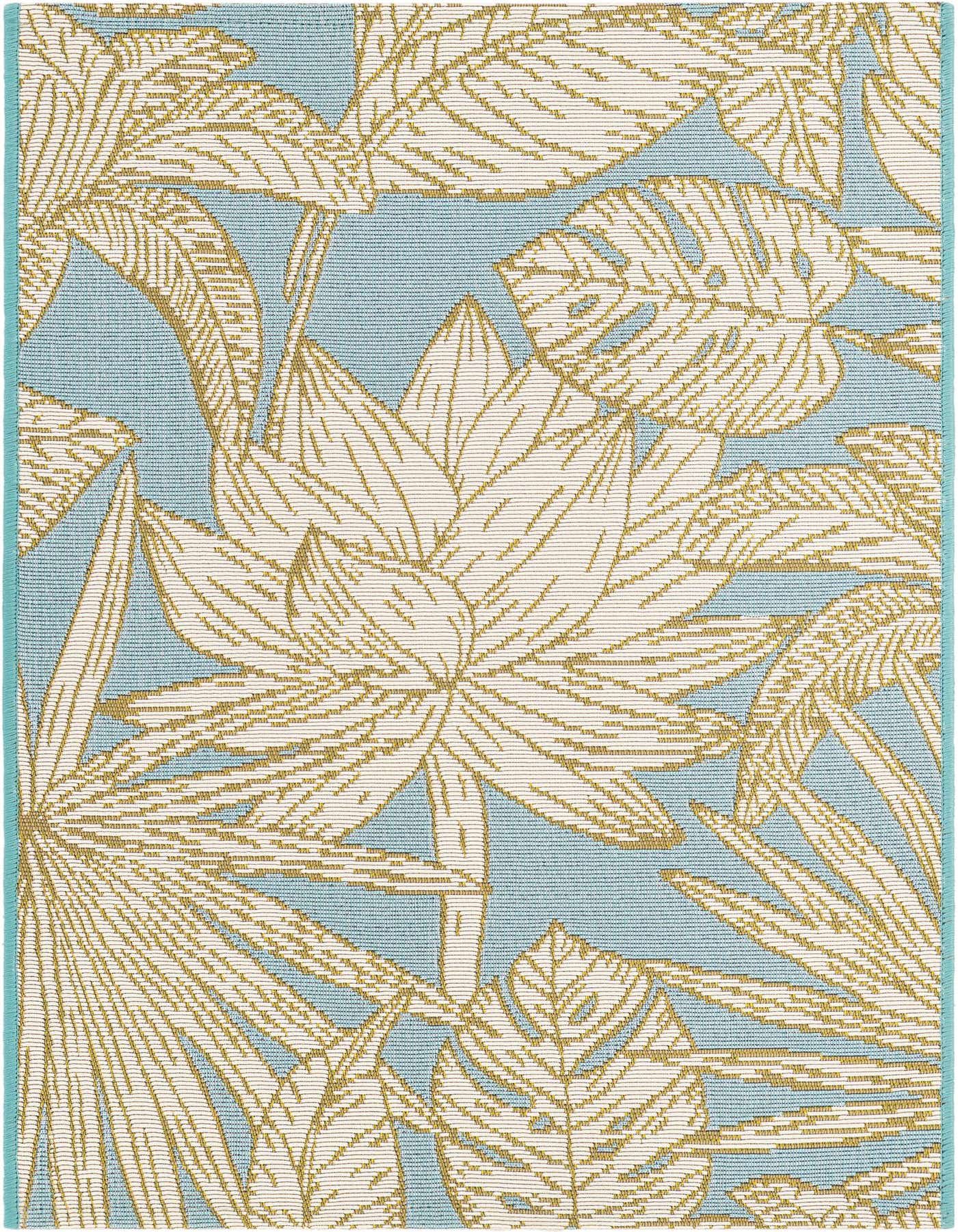 2' x 3' Easy-Clean Botanical Indoor / Outdoor Rug