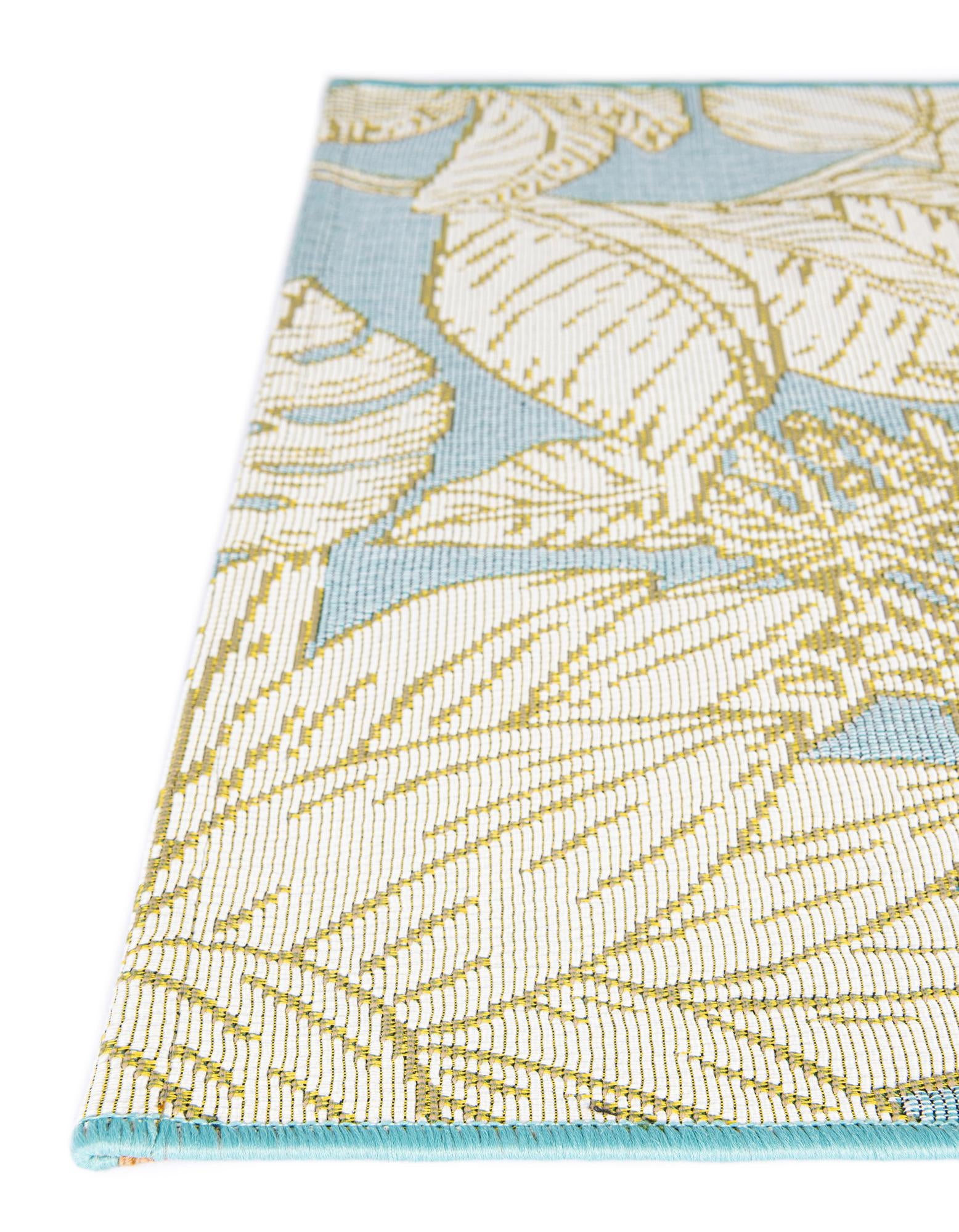 2' 7 x 12' Easy-Clean Botanical Indoor / Outdoor Runner Rug