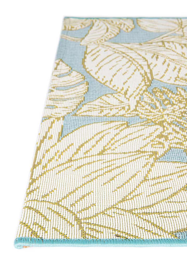 2' x 6' Easy-Clean Botanical Indoor / Outdoor Runner Rug