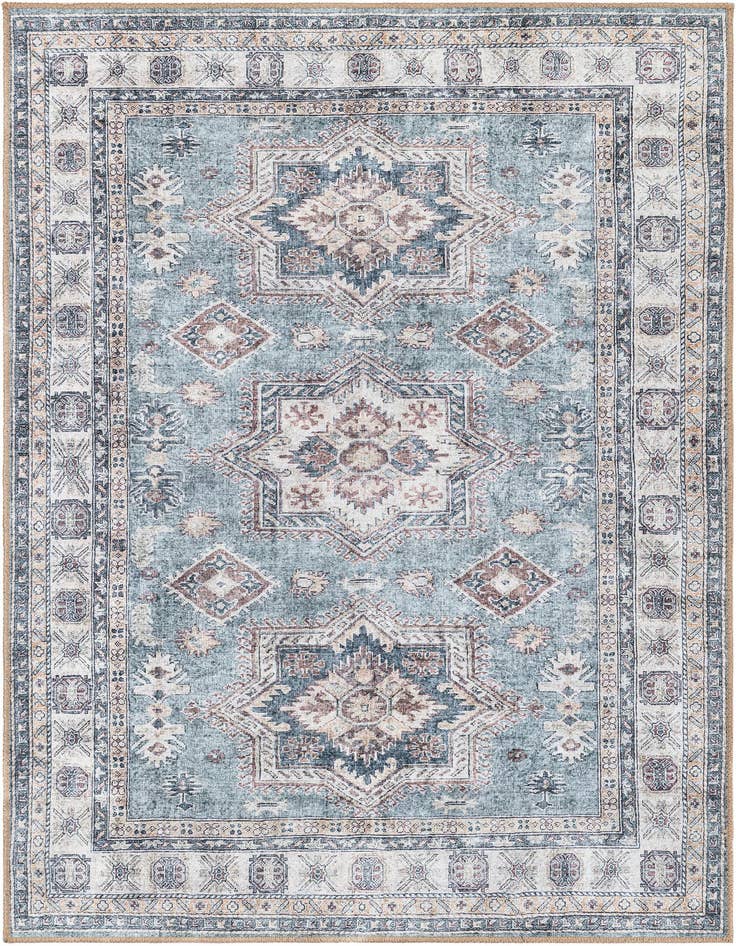 Detail image of 4' 1 x 6' 1 Washable Timeless Rug