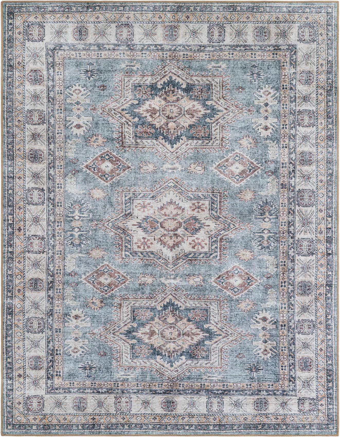 6' 1 x 9' Washable Timeless Rug