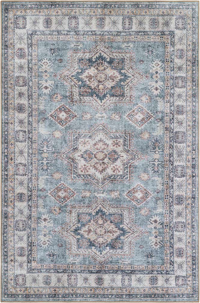 6' 1 x 9' Washable Timeless Rug