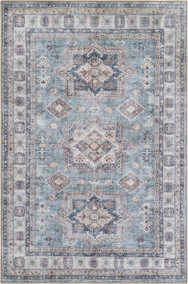 Detail image of 6' 1 x 9' Washable Timeless Rug