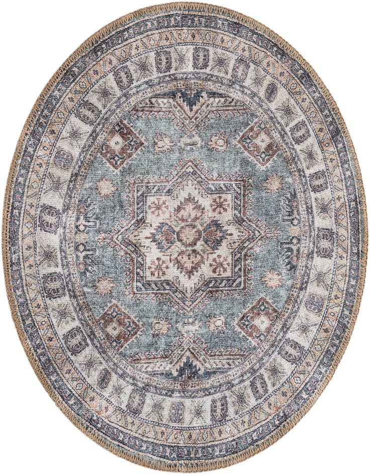 Detail image of 2' x 2' Washable Timeless Round Rug