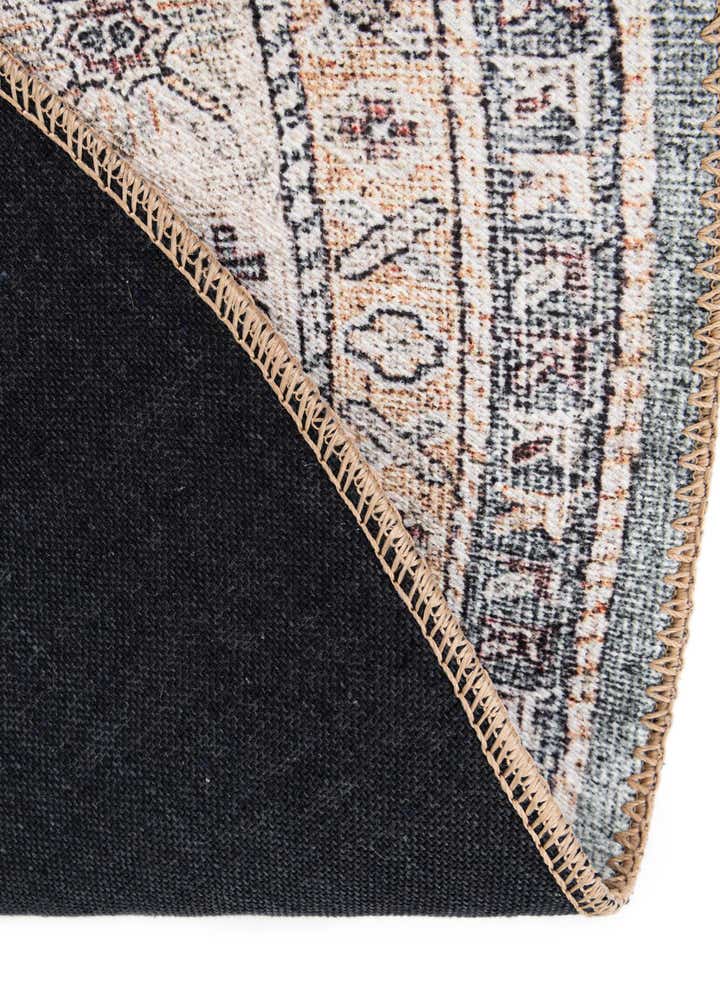 5' 1 x 5' 1 Washable Timeless Round Rug