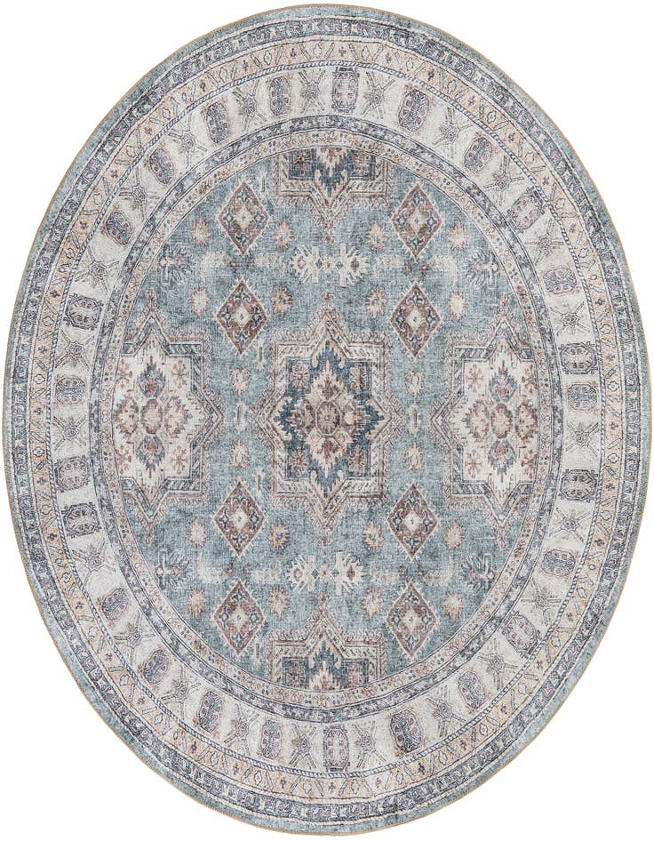 Detail image of 7' 10 x 7' 10 Washable Timeless Round Rug