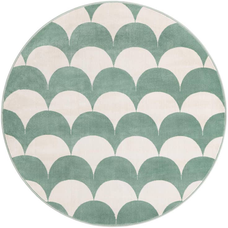 Detail image of 5' 3 x 5' 3 Whimsy Kids Round Rug