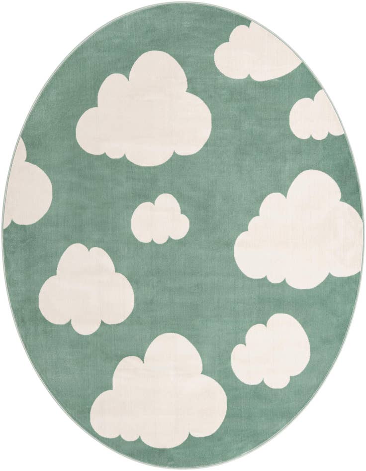 Detail image of 7' 10 x 7' 10 Whimsy Kids Round Rug