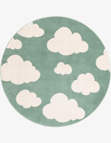 4' x 4' Whimsy Kids Round Rug