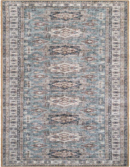 Detail image of 2' 7 x 10' Washable Timeless Runner Rug