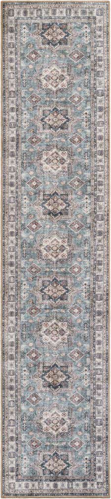 2' 7 x 12' Washable Timeless Runner Rug