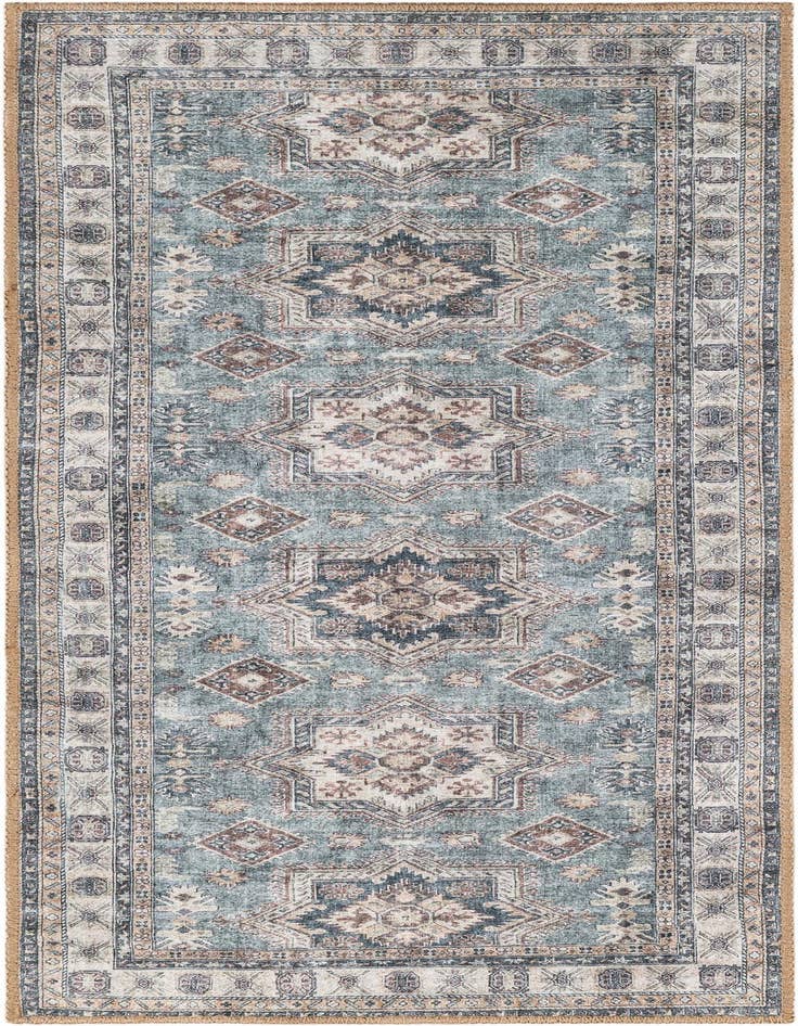 Detail image of 2' x 5' 1 Washable Timeless Runner Rug