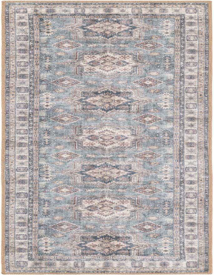 2' x 6' 1 Washable Timeless Runner Rug