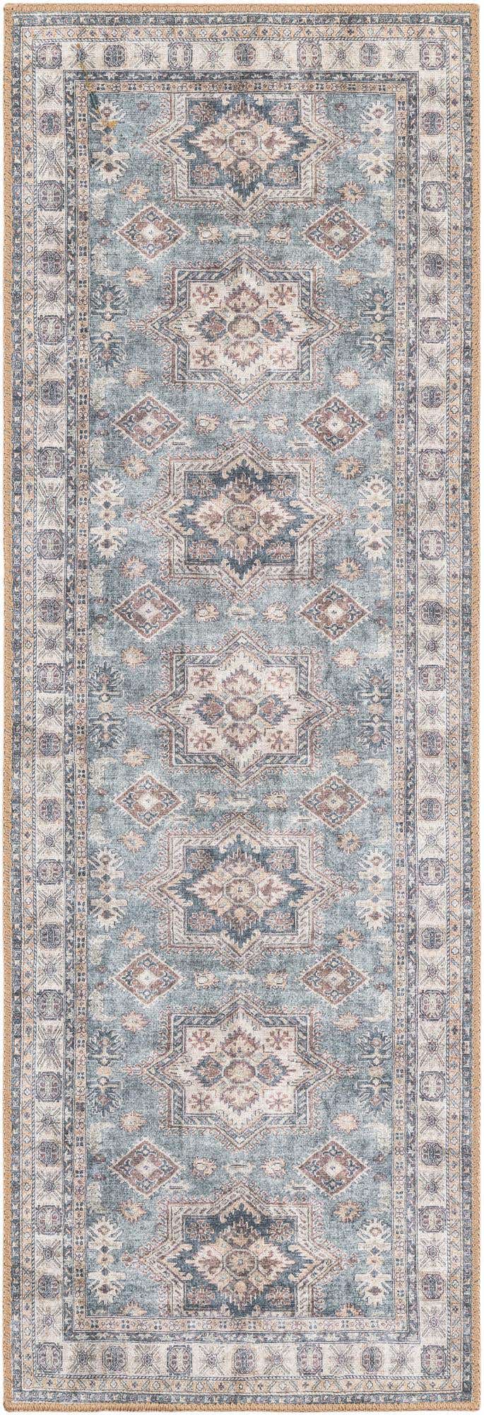 2' x 6' 1 Washable Timeless Runner Rug