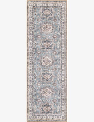 2' x 6' 1 Washable Timeless Runner Rug