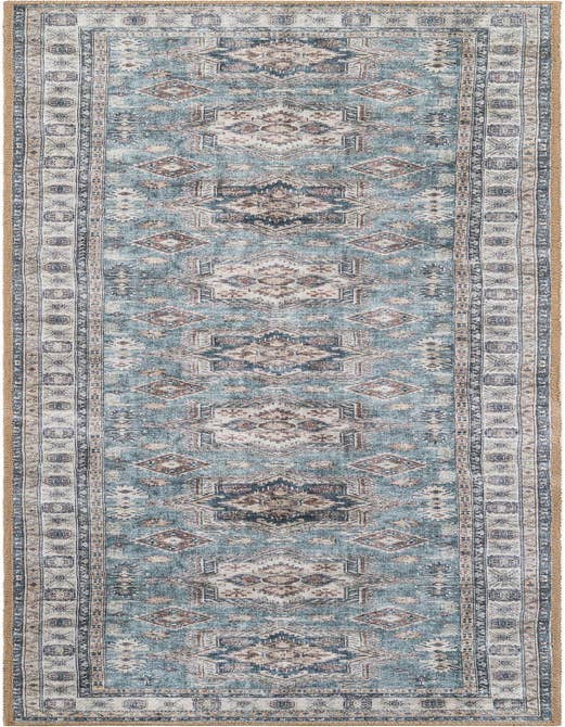 Detail image of 2' x 8' Washable Timeless Runner Rug