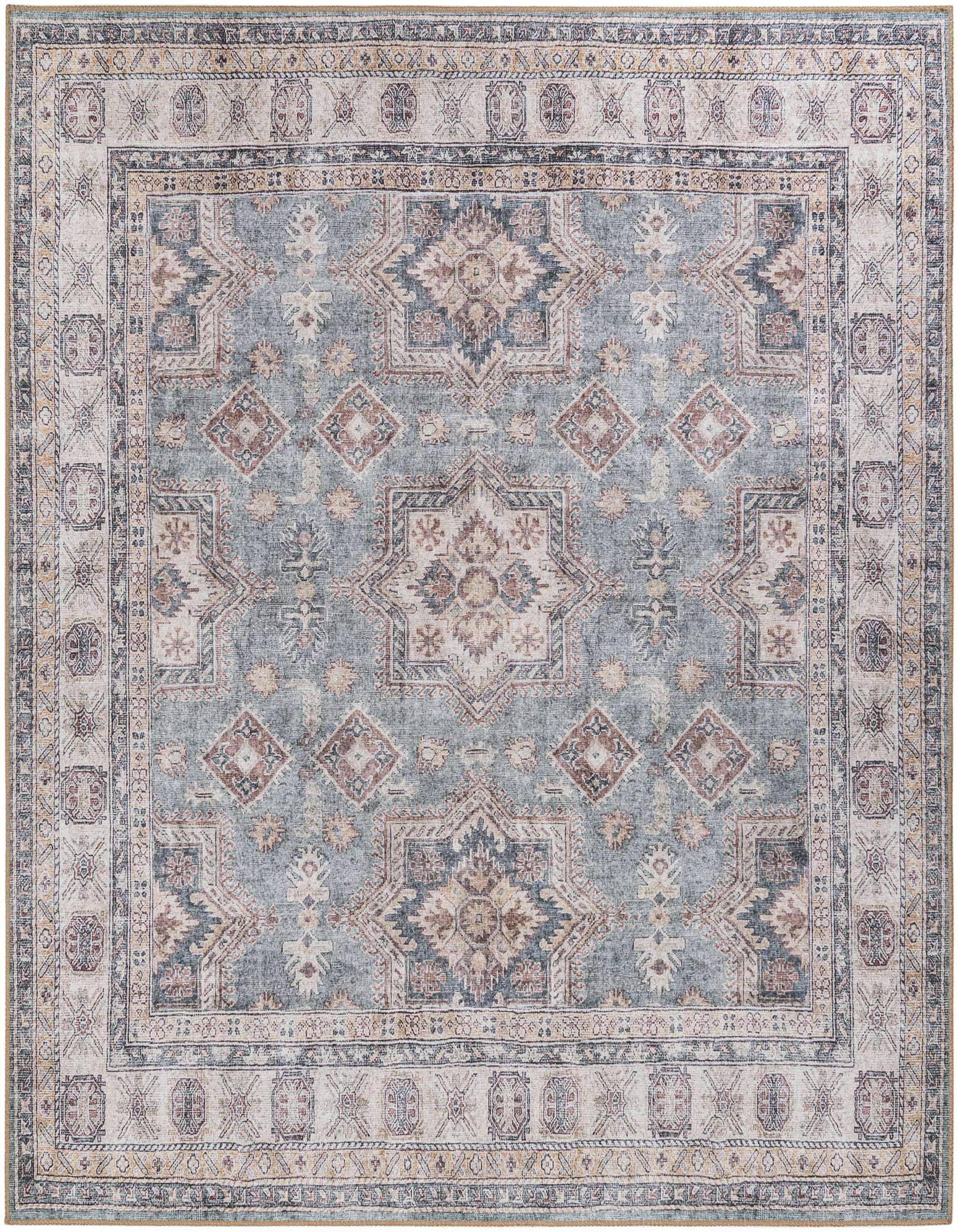7' 10 x 7' 10 Washable Timeless Square Rug