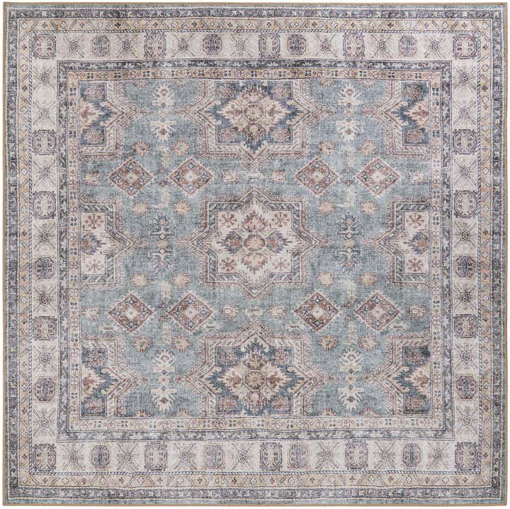 7' 10 x 7' 10 Washable Timeless Square Rug