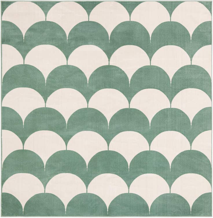 Detail image of 7' 10 x 7' 10 Whimsy Kids Square Rug