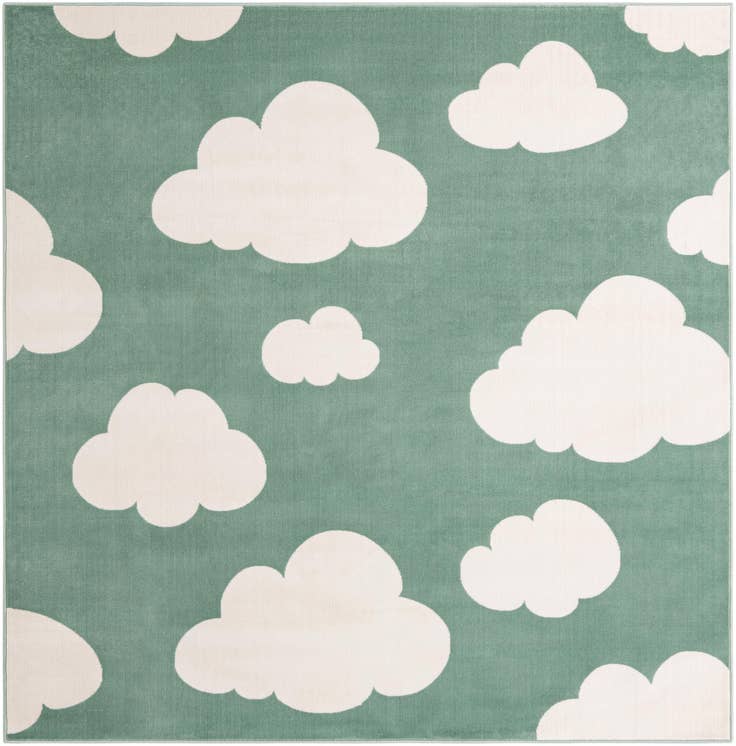 Detail image of 7' 10 x 7' 10 Whimsy Kids Square Rug