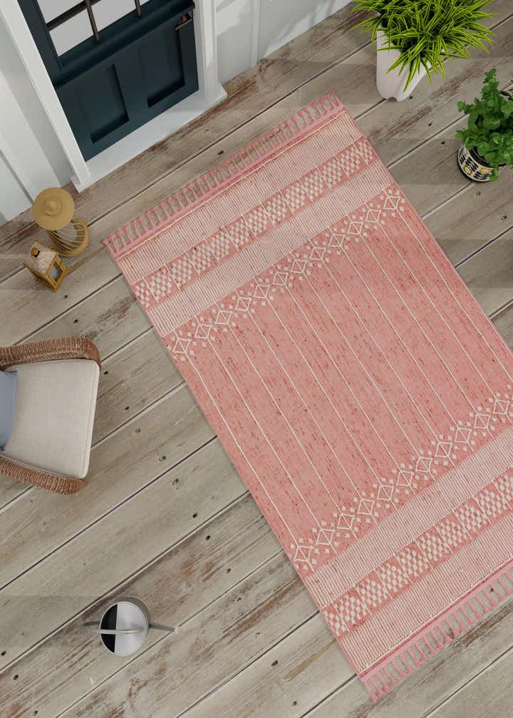 4' 1 x 6' 1 Easy-Clean Eco Bohemian Indoor / Outdoor Rug