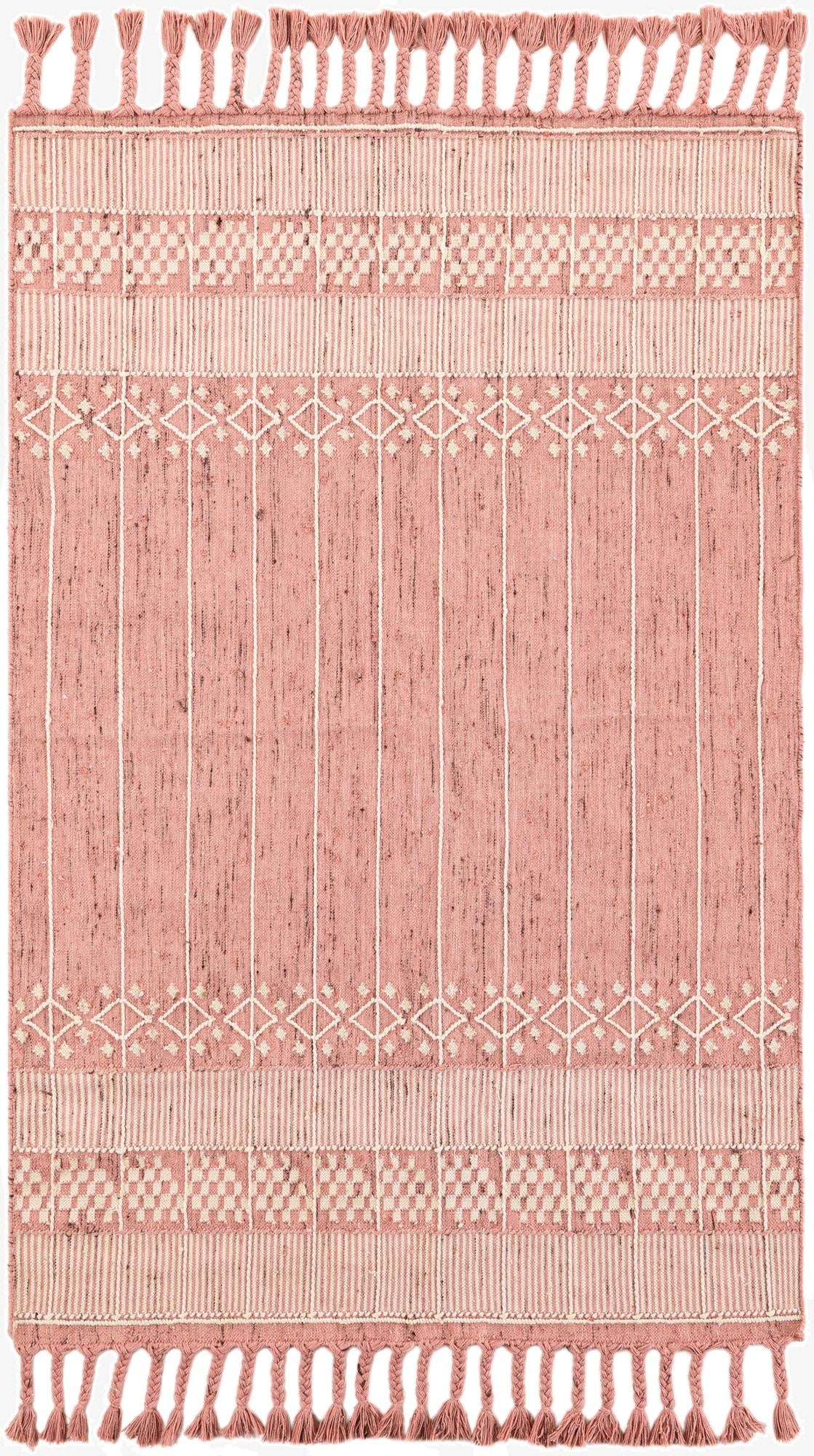 5' 1 x 8'  Washable Eco Bohemian Indoor / Outdoor Rug