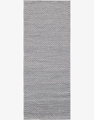 Space Gray Hand Woven Lana New Zealand Wool Runner Rug