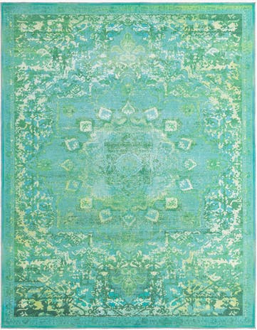 Spring Green Washable Francesca Rug