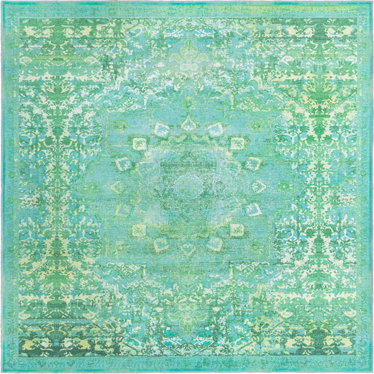Detail image of 7' 10 x 7' 10 Washable Renaissance Square Rug