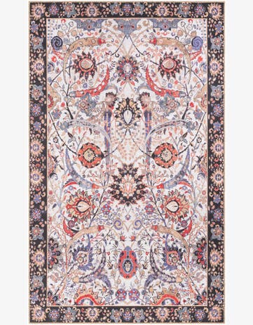 Starr · Border Washable Rug, ivory