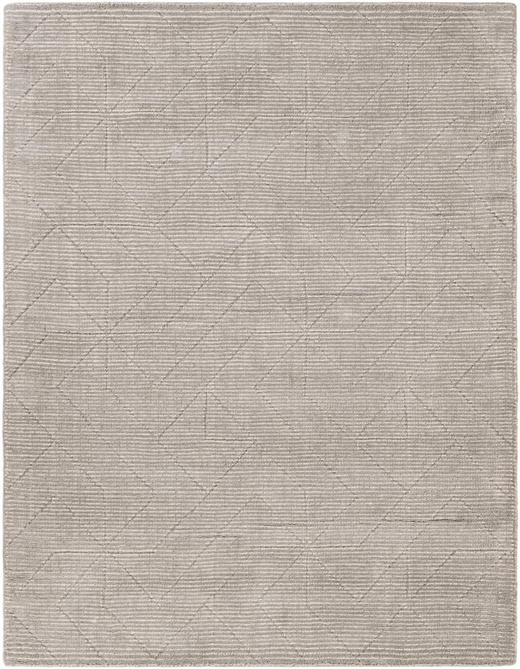 Detail image of 4' 1 x 6' 1 WoolCraft Geometric Rug