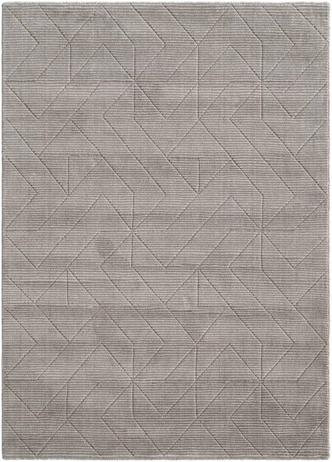 Detail image of 5' 1 x 7' 1 WoolCraft Geometric Rug