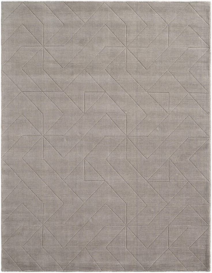 Detail image of 7' 1 x 10' WoolCraft Geometric Rug