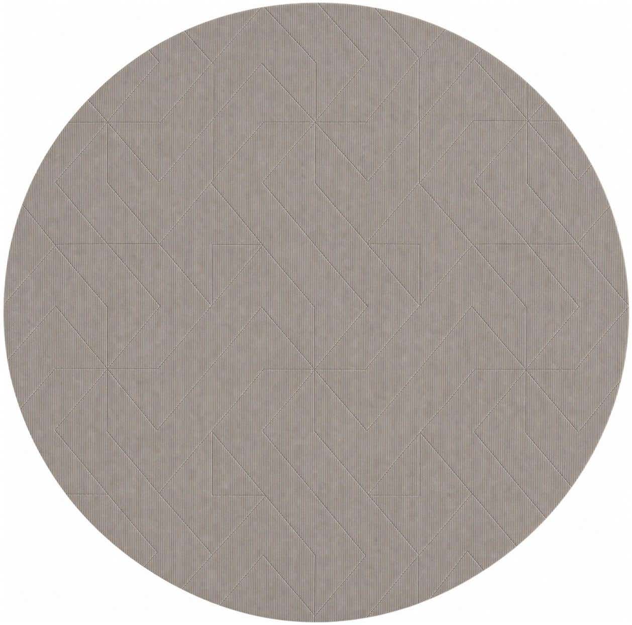 12' x 12' WoolCraft Geometric Round Rug