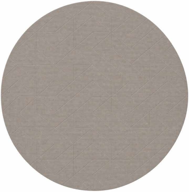 12' x 12' WoolCraft Geometric Round Rug