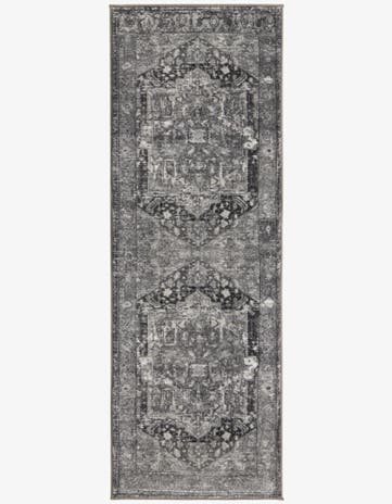 Steel Gray Medina Runner Rug