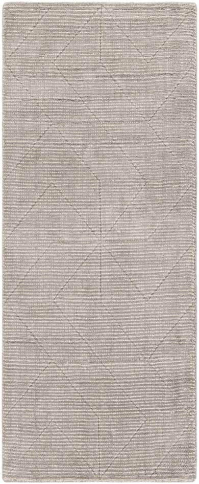 Detail image of 2' x 5' 1 WoolCraft Geometric Runner Rug