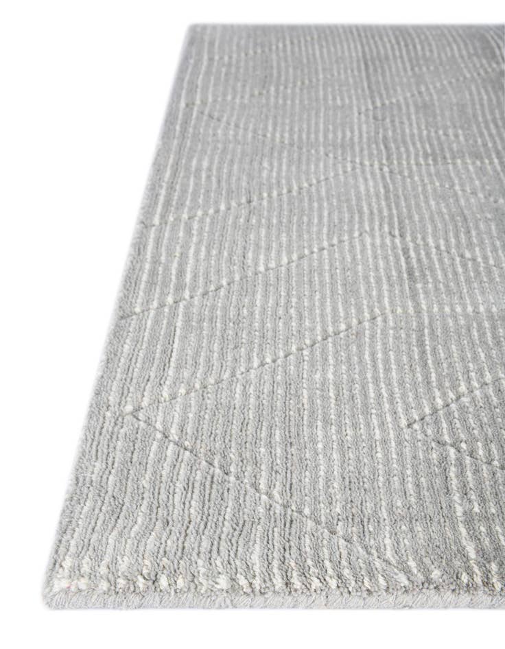 Detail image of 2' x 6' 1 WoolCraft Geometric Runner Rug