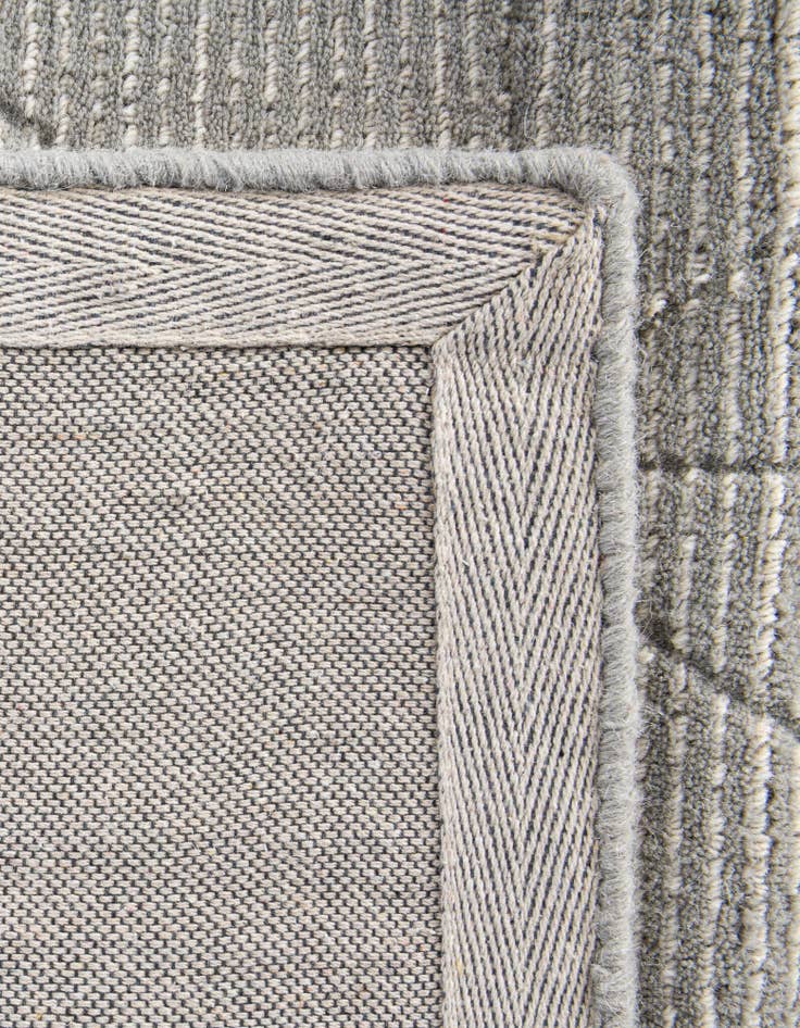 Detail image of 2' x 6' 1 WoolCraft Geometric Runner Rug