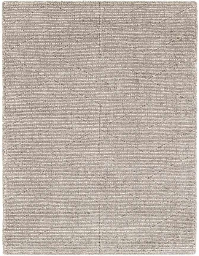 Detail image of 2' x 6' 1 WoolCraft Geometric Runner Rug