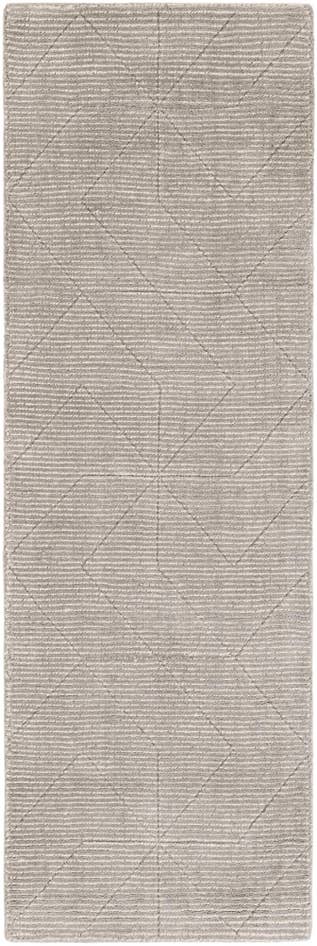 Detail image of 2' x 6' 1 WoolCraft Geometric Runner Rug