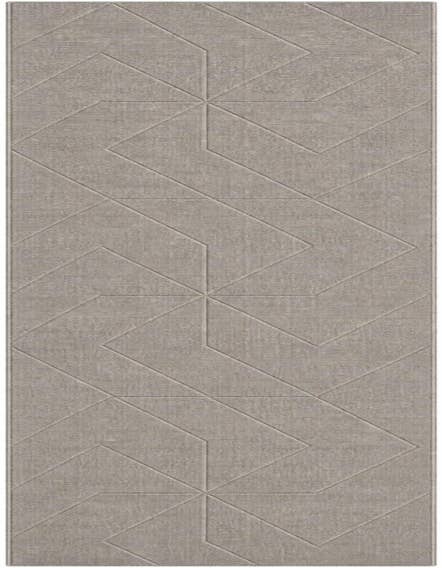 Detail image of 2' 7 x 12' WoolCraft Geometric Runner Rug