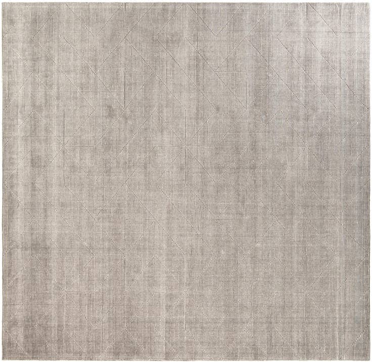 Detail image of 10' x 10' WoolCraft Geometric Square Rug