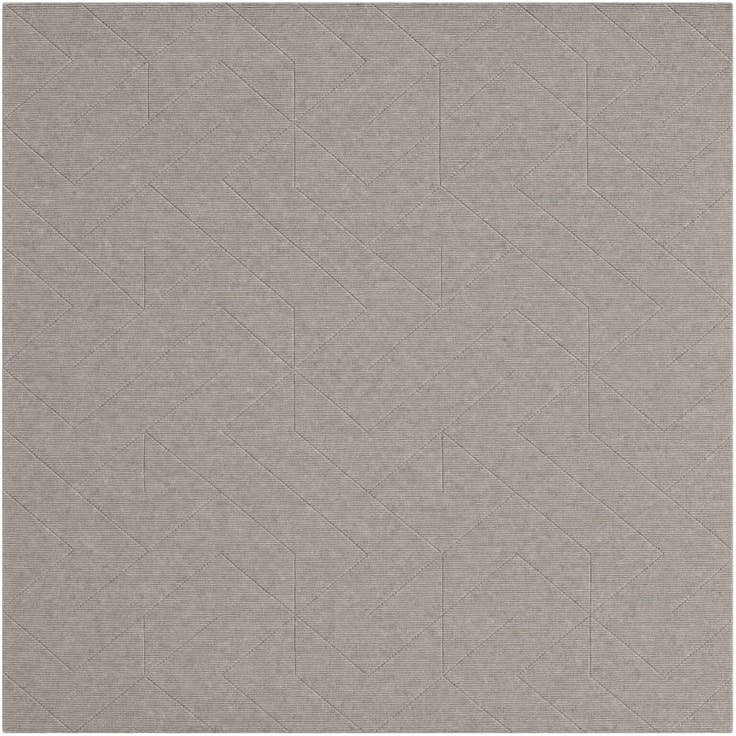 Detail image of 12' x 12' WoolCraft Geometric Square Rug
